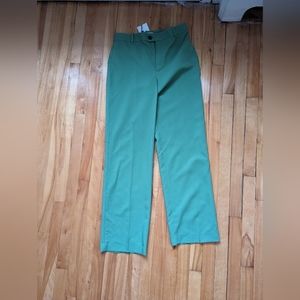Green Zara work pants